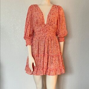 Alter’d State XS Boho Prairie Mini Dress Festival Cottagecore